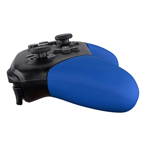 eXtremeRate Blue Replacement Handle Grips for Nintendo Switch Pro Controller, Soft Touch DIY Hand Grip Shell for Nintendo Switch Pro - Controller NOT Included - color: Blue