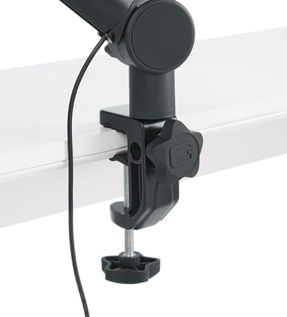 Gator Frameworks Professional Desktop Broadcast/Podcast Microphone Boom Stand with On-Air Indicator Light, Blue,Violet, & Red (GFWMICBCBM4000) - style: 4000 Series