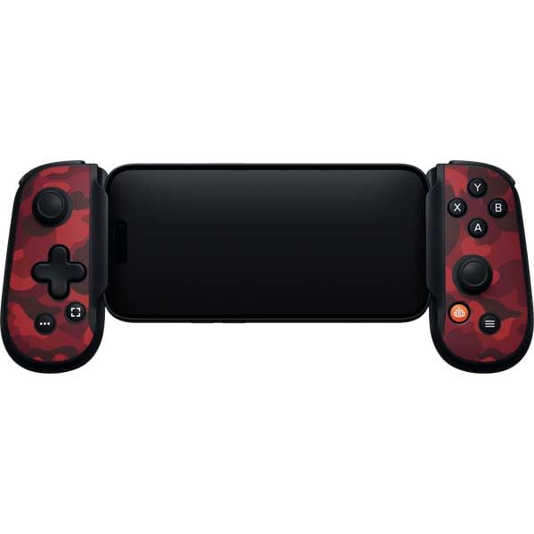 Skinit Decal Gaming Skin Compatible with Backbone One for iPhone Game Controller - Red Street Camo Design - color: Red - CAMBPE05