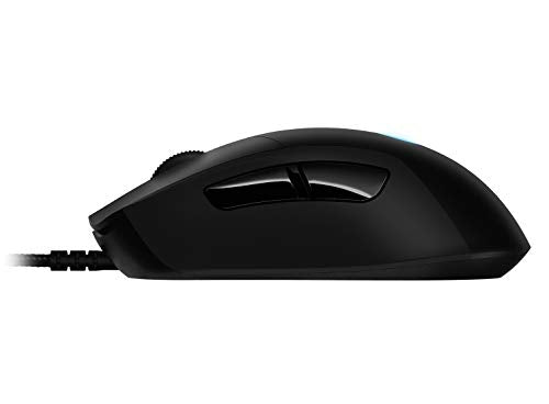 Logitech G403 Hero Wired Gaming Mouse, Hero 16K Sensor, 16000 DPI, RGB Backlit Keys, Adjustable Weights, 6 Programmable Buttons, On-Board Memory, Braided Cable, PC/Mac/Laptop - Black