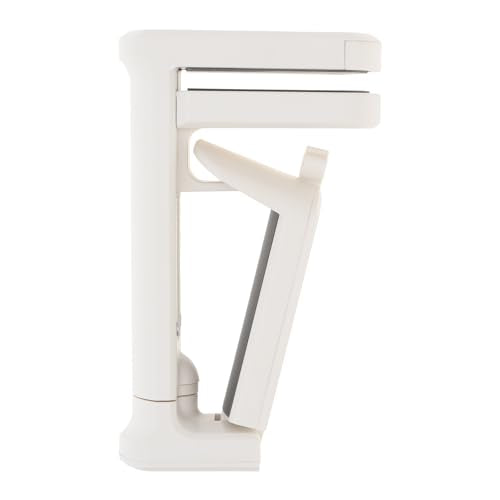 2pcs Under Desk Headphone Hanger Holder Utility Hook 360° Rotating Adjustable Clamp-on Earphone Hook Holder Mount Cable Clip Organizer Fit for PC Gaming Office Headset Hanger Gift (White) - color: White