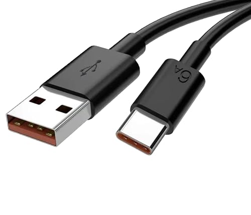 Replacement the USB-C Power Cord Compatible with Charging Cables for Samsung Solar TV Remote Controls, Yootech, Powlaken, Intoval, Seneo,QI-UE and Other Devices with USB-C Power Ports (6 feet)