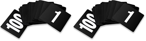 New Star Foodservice 23084 1-100 Double Side Plastic Table Numbers, 4" x 4" Inch, Light Grey on Black (Pack of 2) - size: 4 x 4 inches (Pack of 2), style: Light Grey on Black (1-100)