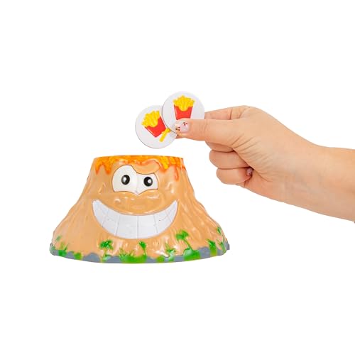 Volcanic Panic the Explosive Memory Matching Family Game, Continuum Games | for 2-6 Players Ages 4 and Up, Match Food Tiles, Feed the Volcano Toy, Satisfy its Hunger and Save your Tribe from Eruption