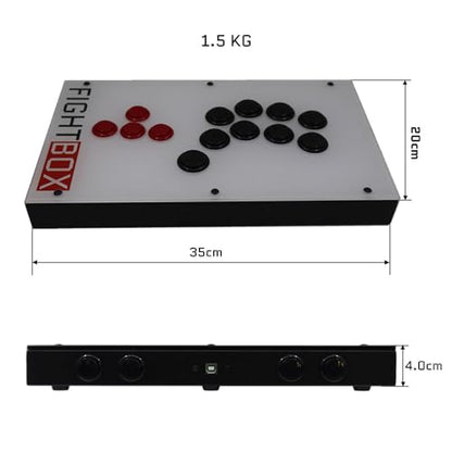 FightBox F3-PC All Button Leverless Arcade Fight Stick Game Controller Compatible With PC/PS3/Switch