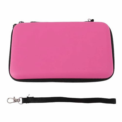 Hard Shell Carrying Case for New 3DS XL/2DS XL - Travel Protective Storage with 8 Game Cartridge Slots & Water Proof PU Exterior (Pink) - color: Pink
