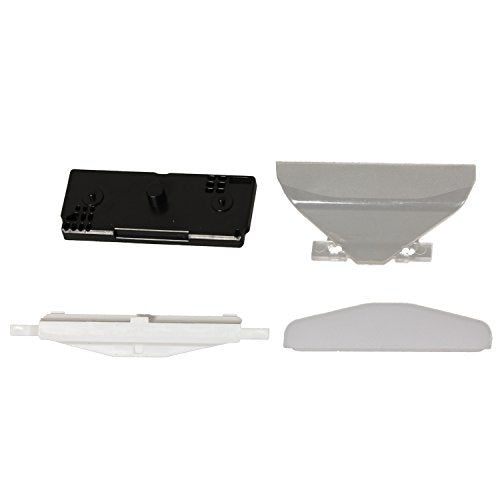 Timorn Touchpad Assembly Internal Support, LED Light Bar Cover, Transparent Triangle Battery Cover and Accessories for PS4 Controller (2 Sets)