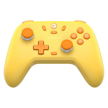 GameSir Nova Lite Wireless Controller – 2.4G & Bluetooth Gamepad for Windows PC, iPhone, Android, Switch & Steam Deck – Hall Effect Triggers, Turbo Function, Rumble Vibration (Golden Yellow) - color: Golden Yellow