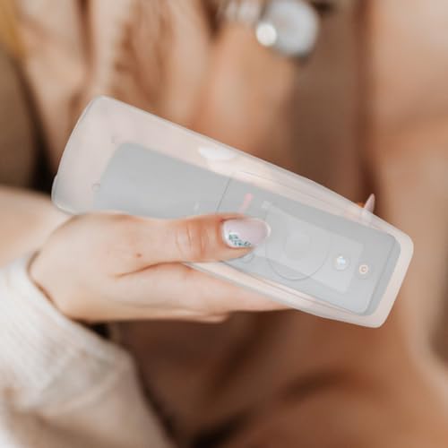 Angoily Silicone Remote Protective Cover Case for Tv Air Conditioner Remote Controller Flexible Stretchy Skin with High Transparency and Easy Battery Access