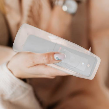 Angoily Silicone Remote Protective Cover Case for Tv Air Conditioner Remote Controller Flexible Stretchy Skin with High Transparency and Easy Battery Access