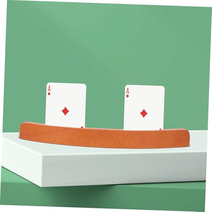 Wooden Playing Card Holder Stand for Game Cards for Board Games Stable Base