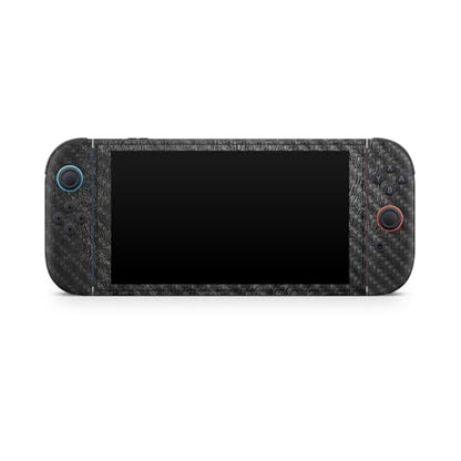 Carbon Fiber Gaming Skin Compatible with Nintendo Switch 2 Console Only - Black Leather - Premium 3M Vinyl Protective Wrap Decal Cover - Easy to Apply | Crafted in The USA by MightySkins - color: Black Leather, size: Switch 2 Console Skin Only, style: Tex