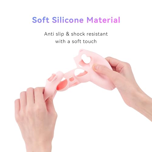 GeekShare Cat Paw DualSense Controller Skin Anti-Slip Silicone Skin Protective Cover Case for DualSense Wireless Controller -- Pink - color: Pink