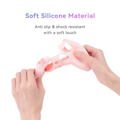 GeekShare Cat Paw DualSense Controller Skin Anti-Slip Silicone Skin Protective Cover Case for DualSense Wireless Controller -- Pink - color: Pink