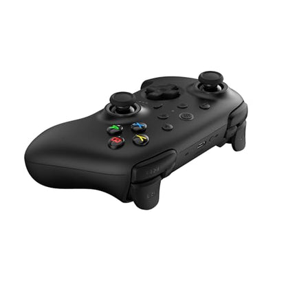 8BitDo Ultimate 2 Wireless Controller for Windows PC, Apple, Steam & Android, Gaming Controller with TMR Joysticks, Hall/Tactile Triggers, Motion Control, RGB Fire Ring, 1000Hz Polling Rate, Black - color: Black