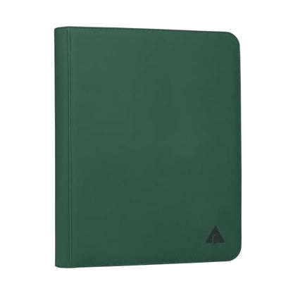 Top loader Binder, Holds 432 Top Loaders, 9 Pockets Top Loader Binder with Sleeves for Cards in 3'' x 4'' Top loaders -Green - color: Green