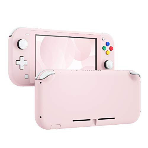 eXtremeRate Cherry Blossoms Pink DIY Replacement Shell for Nintendo Switch Lite, NSL Handheld Controller Housing with Screen Protector, Custom Cover for Nintendo Switch Lite [Console NOT Included] - color: Cherry Blossoms Pink