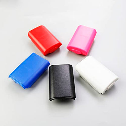 1PCS Battery Pack Cover Shell Shield Lid Kit Replacement for Xbox 360 Controller Battery Cover Shell (Blue) - color: blue