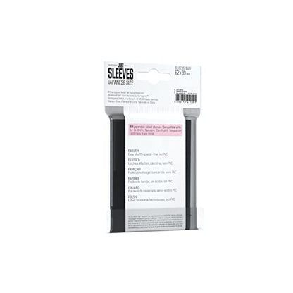 Gamegenic Card Sleeves – Just Sleeves: Black Japanese Size 60CT – Card Sleeves are Smooth & Tough - Compatible with Yugioh & Cardfight Vanguard - color: Black