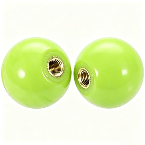 2Pcs Green Arcade Joystick Ball Top 35mm M6 Thread Replacement Joystick Knob for DIY Fight Stick, Home Arcade, Commercial Gaming Machine – PS & ABS Material 30g (Green) - color: Green