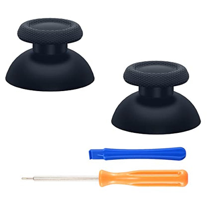 eXtremeRate Solid Black Replacement Thumbsticks for PS5 Controller, Custom Analog Stick Joystick Compatible with PS5, for PS4 All Model Controller - Controller NOT Included - color: Solid Black