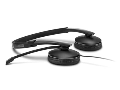 Lenovo Wired ANC Headset Gen 2 (Teams) with Active Noise Cancellation, EPOS BrainAdapt & ActiveGard Tech, Lightweight, USB-C, Plug-and-Play, Zoom Certified, Customizable, Hearing Protection - style: Wired ANC Gen 2 (Teams)