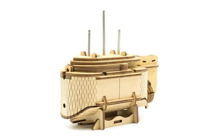 Tesla's Boat-Escape Room Game in a Box-Electronic Puzzle Box-Brain Teaser Puzzle Box-3D Wooden Puzzle for Adults - Money Puzzle Box for Cash Gift - Birthday GiftBox MoneyBox - color: Tesla's Boat
