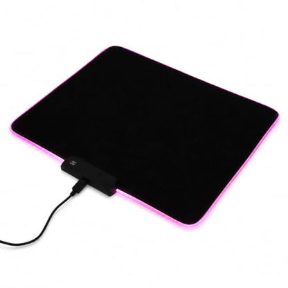 ciciglow RGB Gaming Mouse Mat Pad, 12 Light Modes USB Wired LED Gaming Mouse Mat, Nonslip Rubber and, 300x250x4mm, for, PC, Laptop, Desk