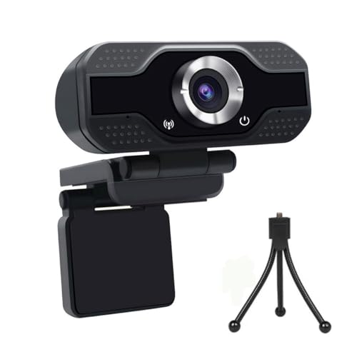 1080P Webcam with Microphone, HD Webcam Web Camera with Tripod Stand, Widescreen USB Computer Camera, Streaming Mic Web cam for Online Calling/Conferencing,Facetime/YouTube Desktop Laptop PC