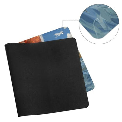 Blue Water Pets Desk Pad Protector Non-Slip Gaming Desk Mat Waterproof Desktop Mat for Keyboard and Mouse Large Mousepad Smooth Writing Pad for Home Office Work(23.6 X 13.8)