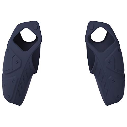 PlayVital Mecha Edition Midnight Blue Ergonomic Soft Controller Silicone Case Grips for ps5, Rubber Protector Skins with Thumbstick Caps for ps5 Controller - Compatible with Charging Station - color: Midnight Blue