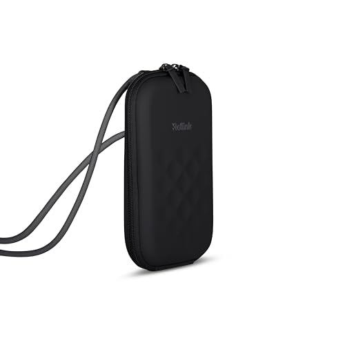 Rollink Nano EVA Hard-Shell Phone Case Crossbody Bag – Compact Travel Organizer, Water-Resistant, Adjustable Strap | Quick-access layout - color: Charcoal