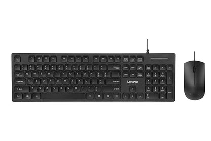 Lenovo 305 USB-C Wired Keyboard & Mouse Combo, Black, Spill-Resistant, Narrow Border, Adjustable Tilt, Full-Size Keyboard & Mouse, Compatible with Laptop, PC, Tablet, USB-C Connectivity Gaming Office - style: 305 USB C - Mouse + Keyboard