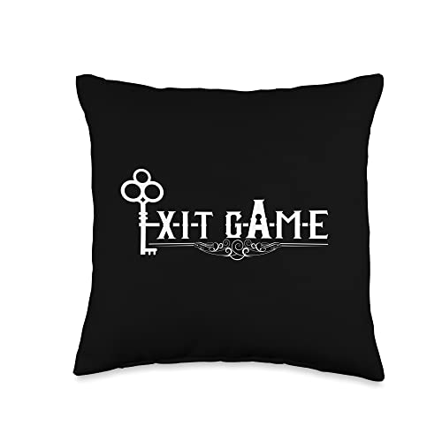 Exit Game - for Escape Room Experts Throw Pillow - size: 16x16