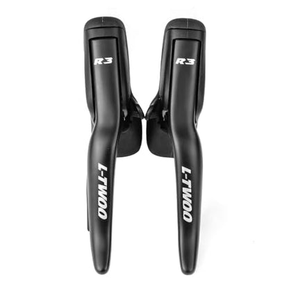 L-TWOO Road Bike Shift Lever 2x7/ 2x8/ 2x9/ 2x10 Speeds Road Bicycle Shifters with Brake Levers Compatible with Shimano - color: 2X8 Speeds