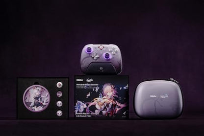 8BitDo Ultimate 2 Wireless Controller for Windows, Apple, Steam & Android, TMR Joysticks, Hall/Tactile Triggers, Motion Control,1000Hz Polling Rate -Evernight(Officially Licensed by Honkai: Star Rail) - color: Evernight