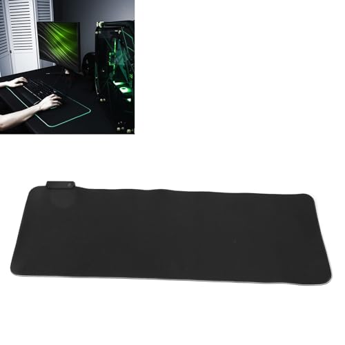 Large RGB Gaming Mouse Pad 800x300x4mm, Non-Slip Rubber Bottom, Plug and Play Mouse Pad for GAMERS, USB Interface