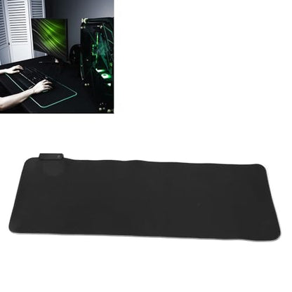 Large RGB Gaming Mouse Pad 800x300x4mm, Non-Slip Rubber Bottom, Plug and Play Mouse Pad for GAMERS, USB Interface