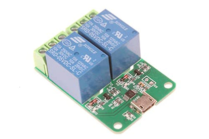 HID Drive-Free USB Computer Control Switch Relay Module USB Smart Switch Control Plug and Play (2-Channel Micro-USB) - size: 2-Channel Micro-USB