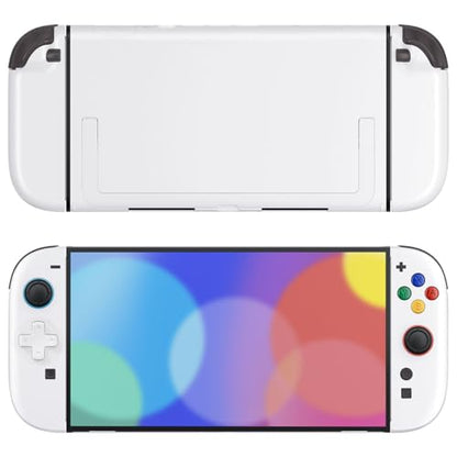 eXtremeRate DIY Replacement Shell Buttons (D-Pad Ver) for Nintendo Switch 2, Full Set Rear Back Plate Controller Housing Buttons for Switch 2 Console & Joycon 2 - Deluxe Version - White - color: White