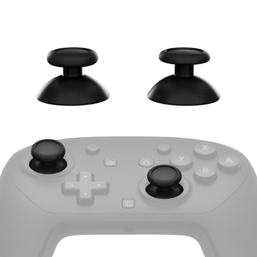 eXtremeRate Replacement 3D Joystick for Nintendo Switch 2 Pro Controller, Left Right Analog Stick Thumbsticks with Screwdriver Tools for Switch 2 Pro Controller, Multi-Colors Options - Black - color: Black