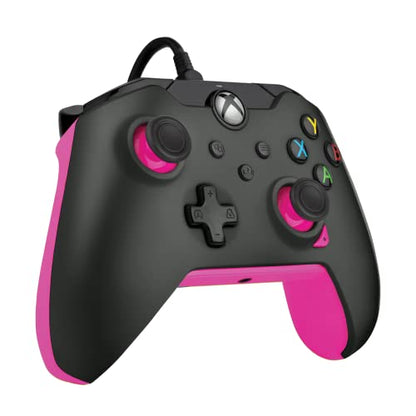 PDP Wired Controller Fuse Black for Xbox Series X|S, Gamepad, Wired Video Game Controller, Gaming Controller, Xbox One, Officially Licensed - Xbox Series X - color: Fuse Black