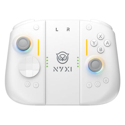 NYXI Hyperion 3 Switch 2 Controller–World's First Third-Party Wireless Controller for Switch 2, 9-Axis Gyro, Hall Effect Joystick, Full Mechanical Buttons, Dual Back Buttons & Adjustable Vibration (White) - color: White