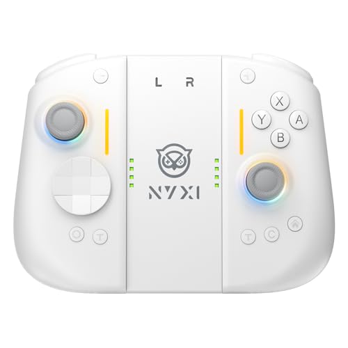 NYXI Hyperion 3 Switch 2 Controller–World's First Third-Party Wireless Controller for Switch 2, 9-Axis Gyro, Hall Effect Joystick, Full Mechanical Buttons, Dual Back Buttons & Adjustable Vibration (White) - color: White