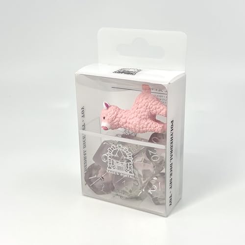 Sage's Portal Animal Familiars Resin DND Dice Set Polyhedral Dice Set for Dungeons and Dragons RPG Pathfinder Tabletop TTRPG (Llama+ Figurine) - color: Llama + Mini Figure, style: Dice Set +Mini Figure