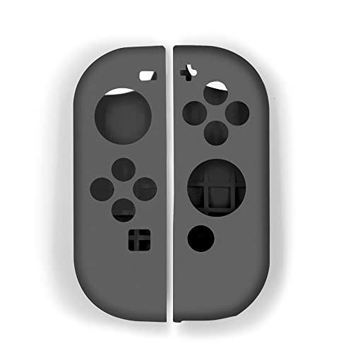 Soft Silicone Case Anti-Slip Shell Cover Replacement for Nintendo Switch Joycon Cover (Grey) - color: Grey