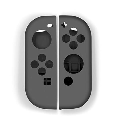Soft Silicone Case Anti-Slip Shell Cover Replacement for Nintendo Switch Joycon Cover (Grey) - color: Grey