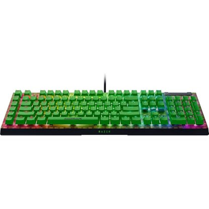 Razer BlackWidow V4 X Mechanical Gaming Keyboard, Minecraft Edition | Green Switches Tactile & Clicky, 6 Macro Keys, Chroma RGB, Doubleshot ABS Keycaps, Sound Dampening & Stabilizers - color: Minecraft Edition