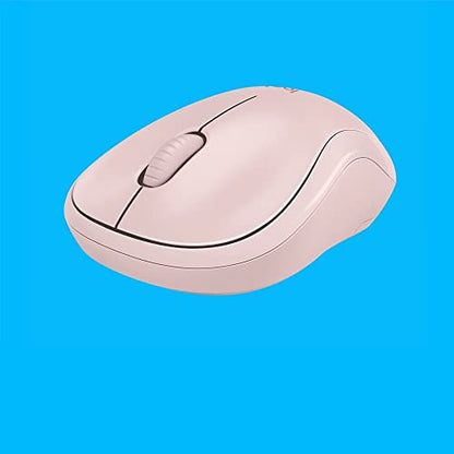 Logitech M220 Silent Wireless Mouse, 2.4 GHz with USB Receiver, 1000 DPI Optical Tracking, 18-Month Battery, Ambidextrous, Compatible with PC, Mac, Laptop - Rose (Renewed)