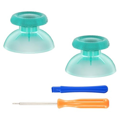 eXtremeRate Emerald Green Replacement Thumbsticks for PS5 Controller, Custom Analog Stick Joystick for PS4 Controller Universal - color: Emerald Green